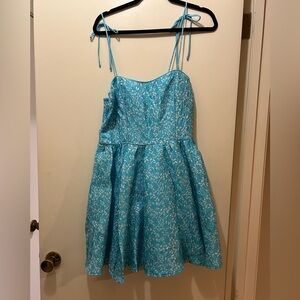 Lole Blue Floral Mini Dress